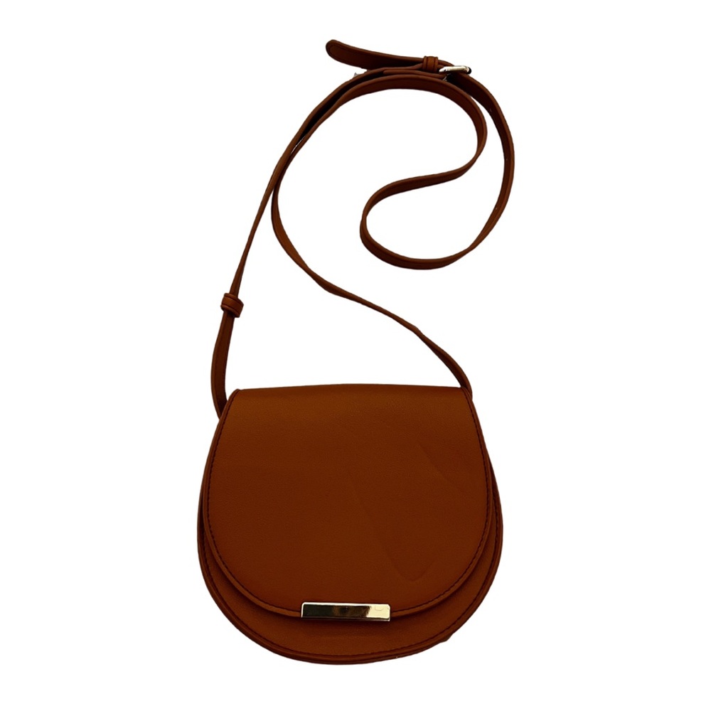 Brown Crossbody Saddle Bag